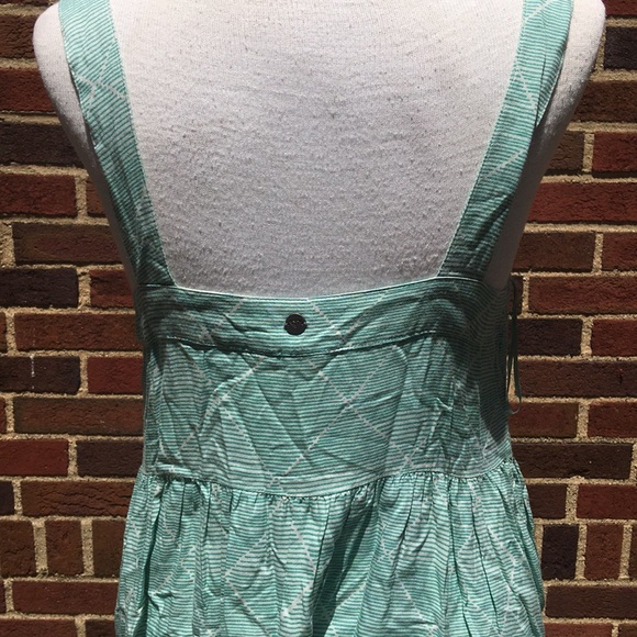 Roxy aqua flowy summer dress size M! - Picture 3 of 8
